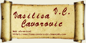 Vasilisa Čavorović vizit kartica